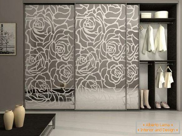 Krásné kupé kabiny v ložnici - design fotografií s obrázkem