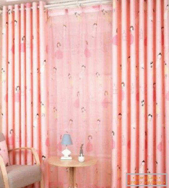 záclony v dětském pokoji pro dospívající dívku, foto 29