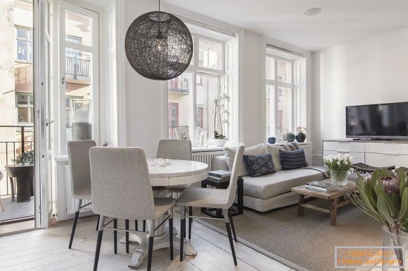 Návrh interiéru квартиры в Швеции