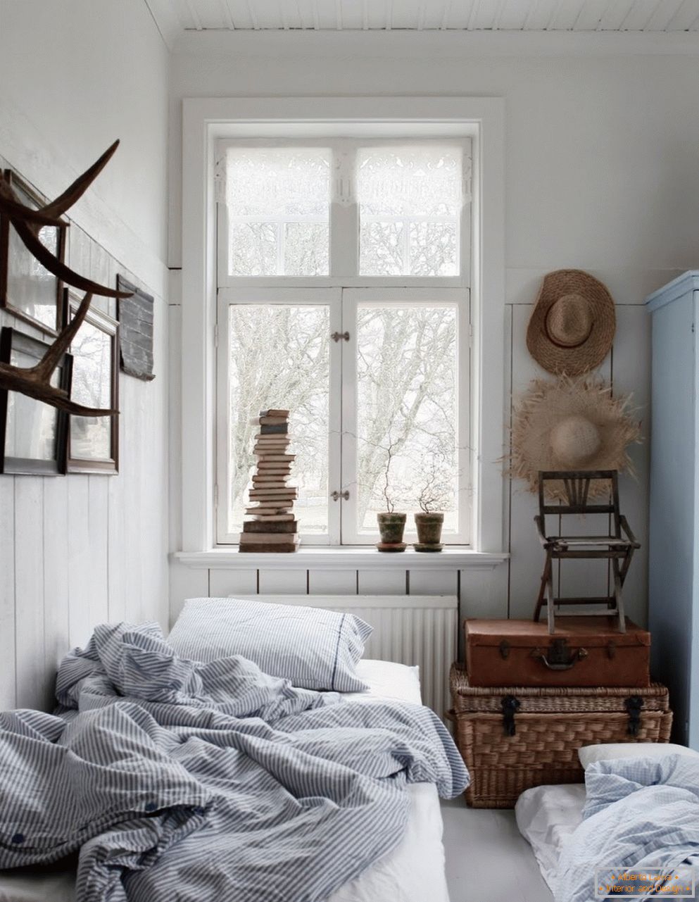 Skandinávský styl v interiéru ložnice, jeho vlastnosti a vlastnosti
