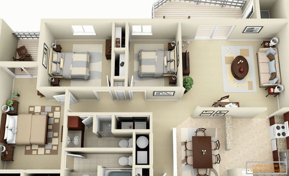 Řešení plánování для квартиры