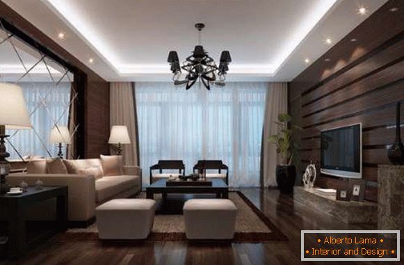Panely dřevěné pro zdobení zdí v luxusním stylu