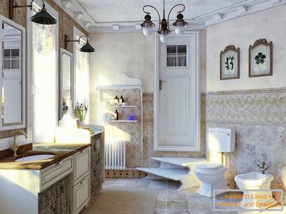 koupelnová skříň v klasickém stylu, foto 16