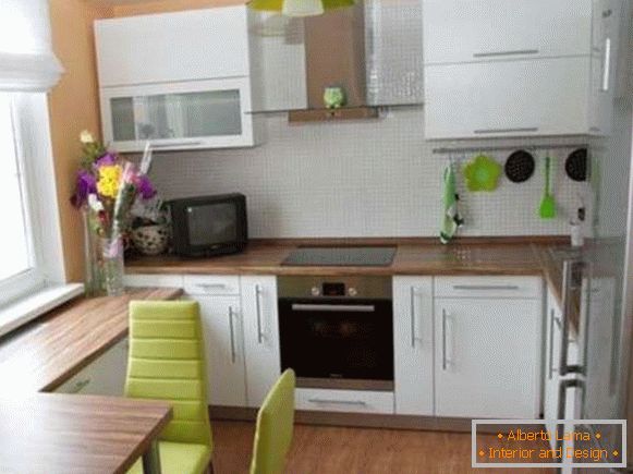 moderní interiér malé kuchyně, foto 9