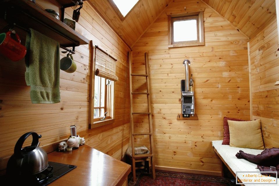 Malá dřevěná chata