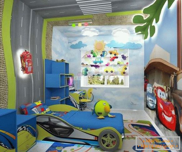 interiér dětského pokoje pro 7letého chlapce, foto 12