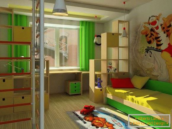 interiér dětského pokoje pro 5letého chlapce, foto 9