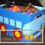 Registrace krabice pro skladování hraček