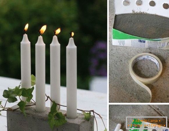 Jak vyrobit svícny s vlastními rukama