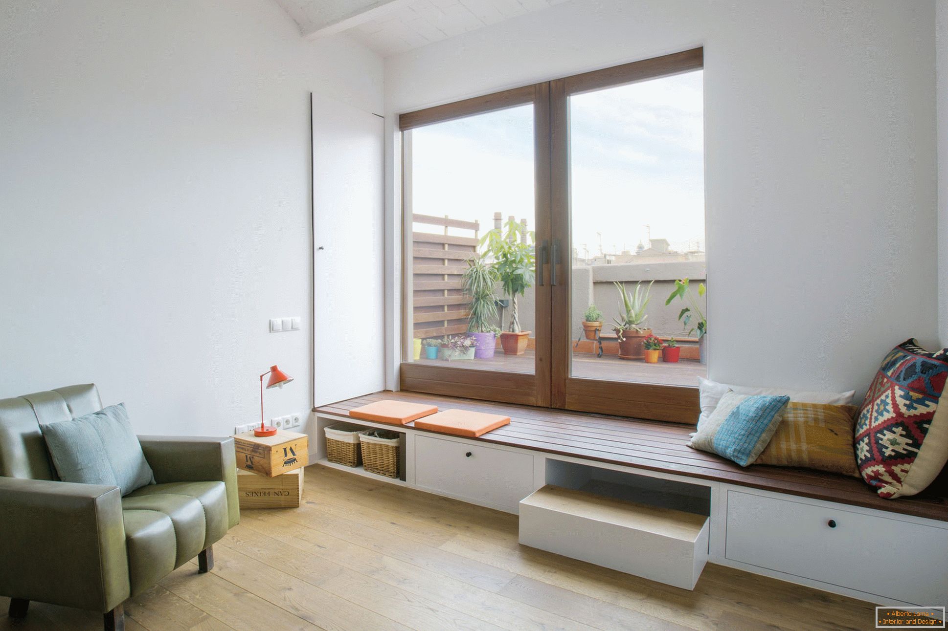 Interiér malého bytu v Barceloně