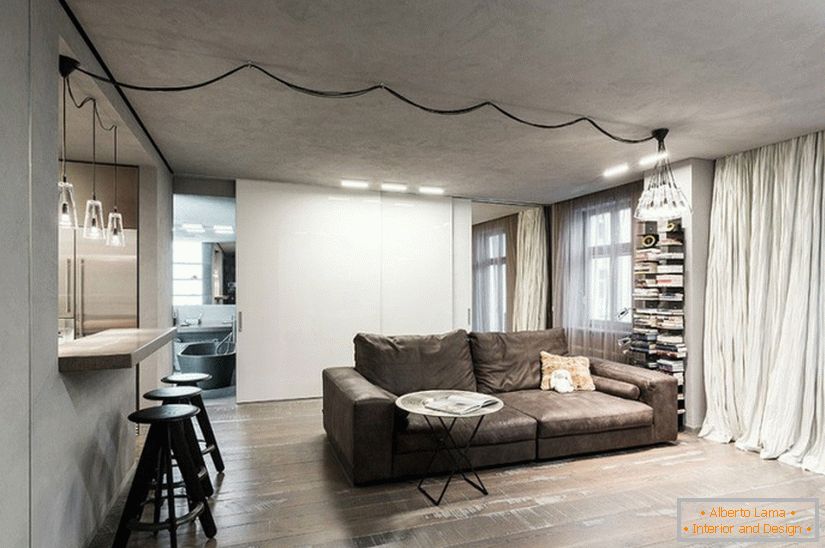 Návrh interiéru obývacího pokoje