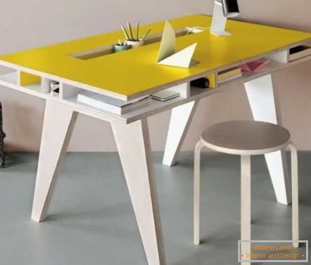Stůl s překližkou vlastními rukama, foto 4