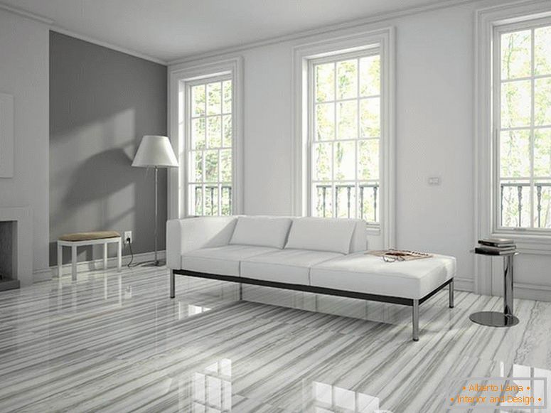 Elegantní podlaha v obývacím pokoji