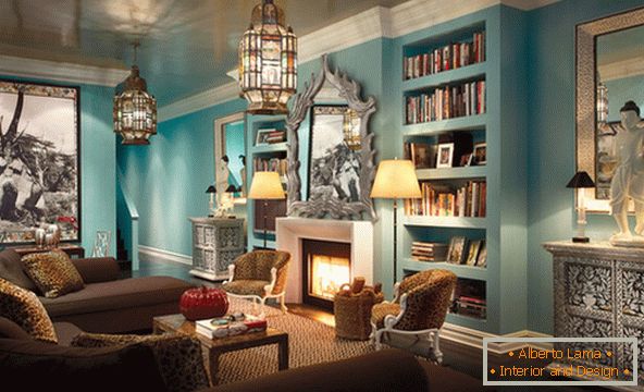 Interiér stylového malého obývacího pokoje
