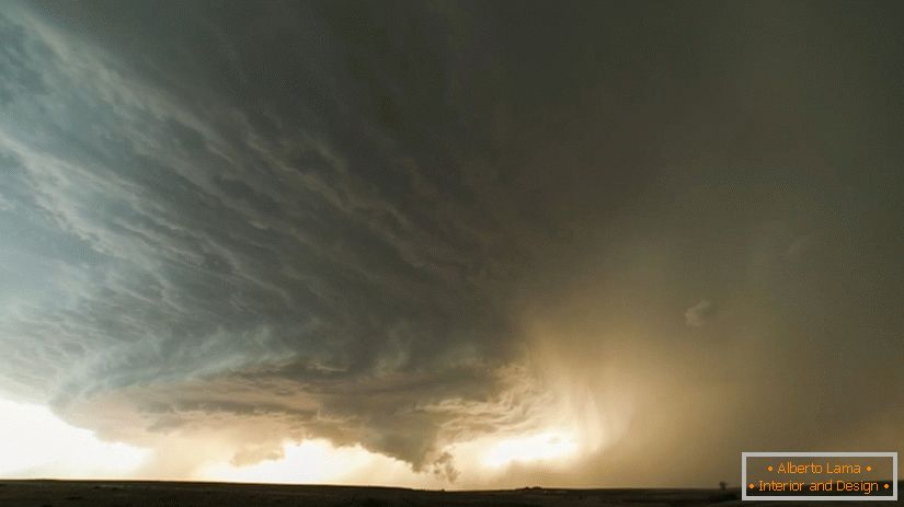 Hurikán poblíž Booker, Texas