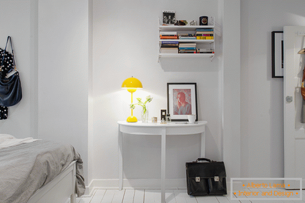 Interiér malého bytu ve skandinávském stylu