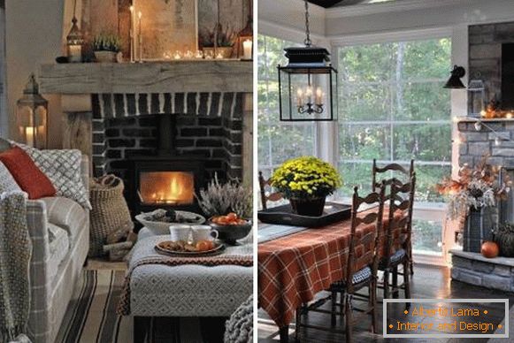 Nejlepší podzimní dekorace pro interiér - výběr fotografií
