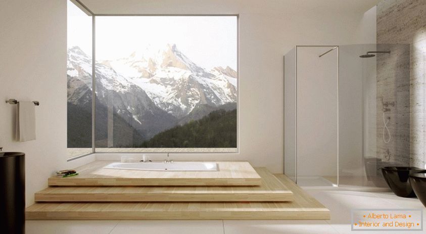 Koupelna v minimalistickém stylu