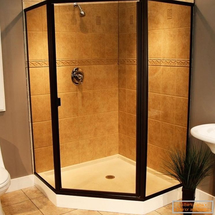 Sprchová kabina s osvětlením