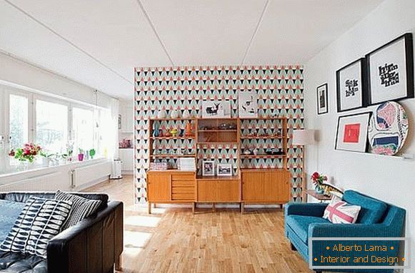 Obývací pokoj ve stylu 50. let