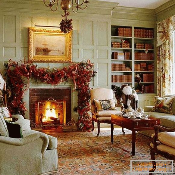 Vánoční design obývací pokoj