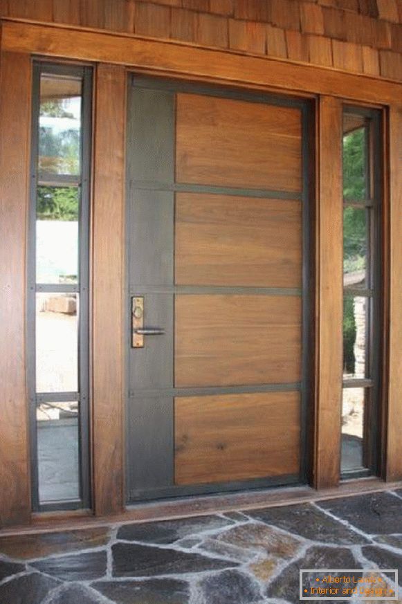 dřevěné vstupní dveře pro soukromý dům, foto 10