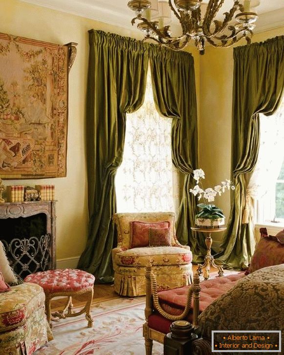 Luxusní italské záclony v interiéru
