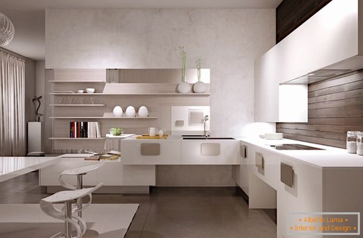 Kuchyňská sada ve stylu minimalismu vypadá nejen atraktivně, ale je také funkční a praktická.