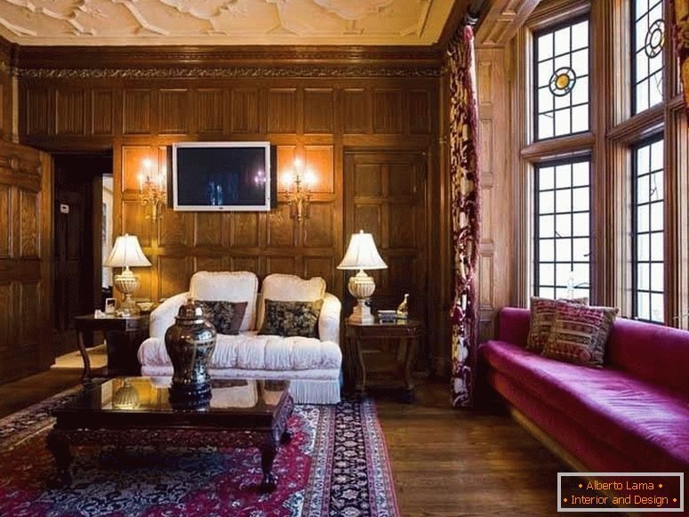 Obývací pokoj ve viktoriánském stylu