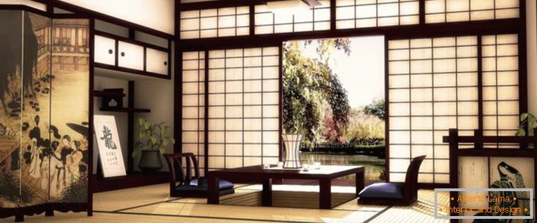japonský styl interiéru
