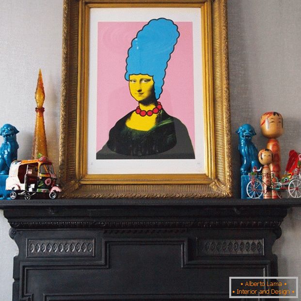 Obrázek: Mona Lisa a Marge Simpson, dva v jednom.