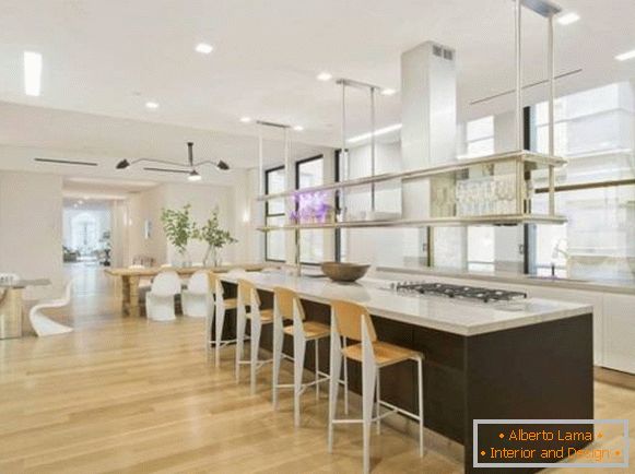 Kuchyňský design v penthouse Jay Lo