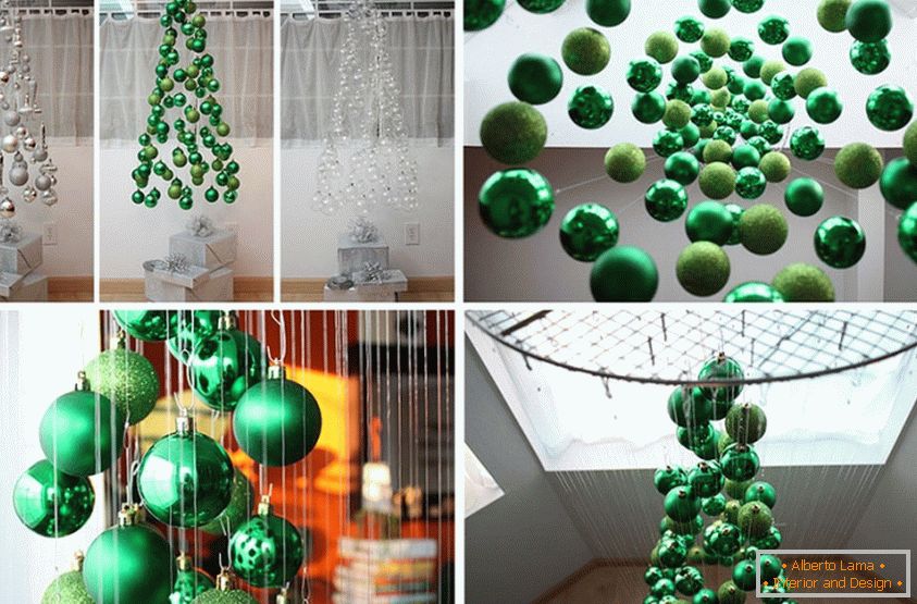 Dekorace vánočního stromu s vánoční koule