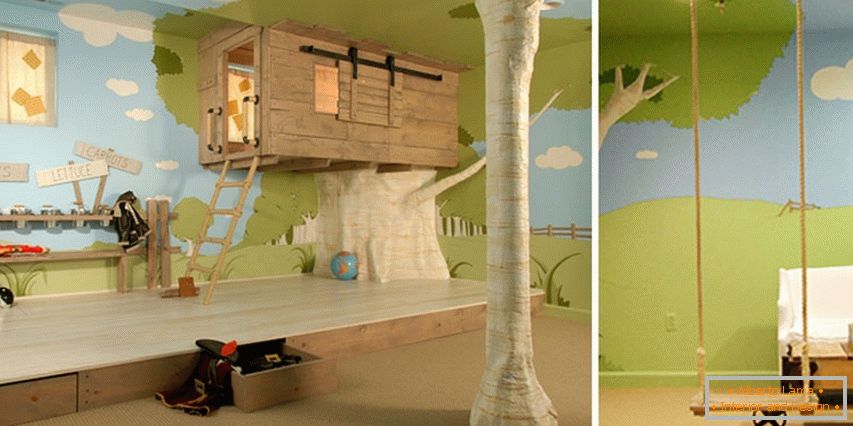 Dětský dům ve stylu stromového domu