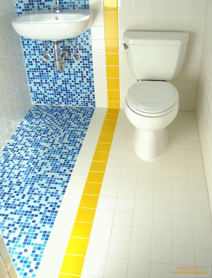 Barevný design koupelny