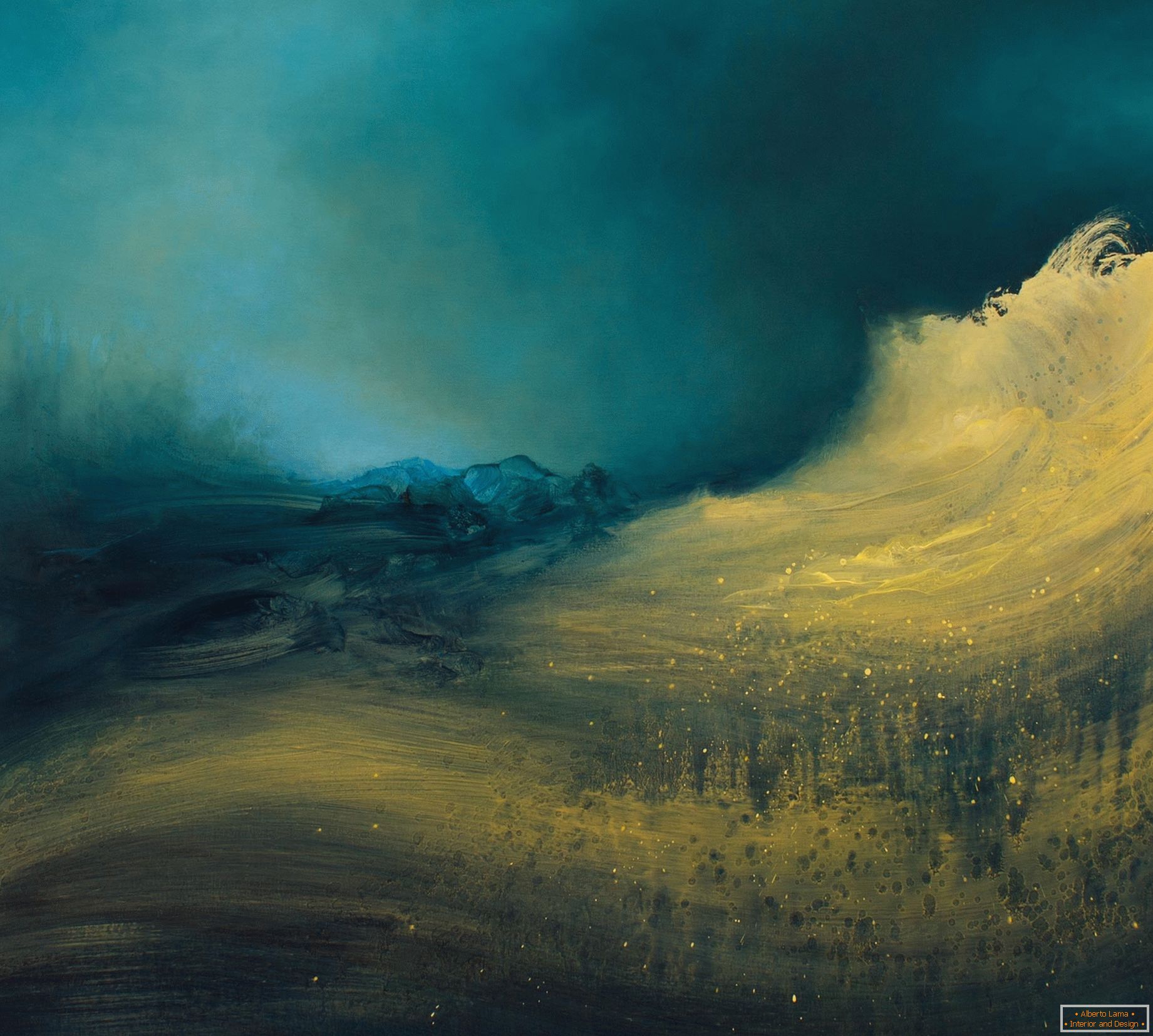 Abstraktní oceánské krajiny Samantha Keely Smith