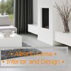 Světlý laminát v designu obývacího pokoje