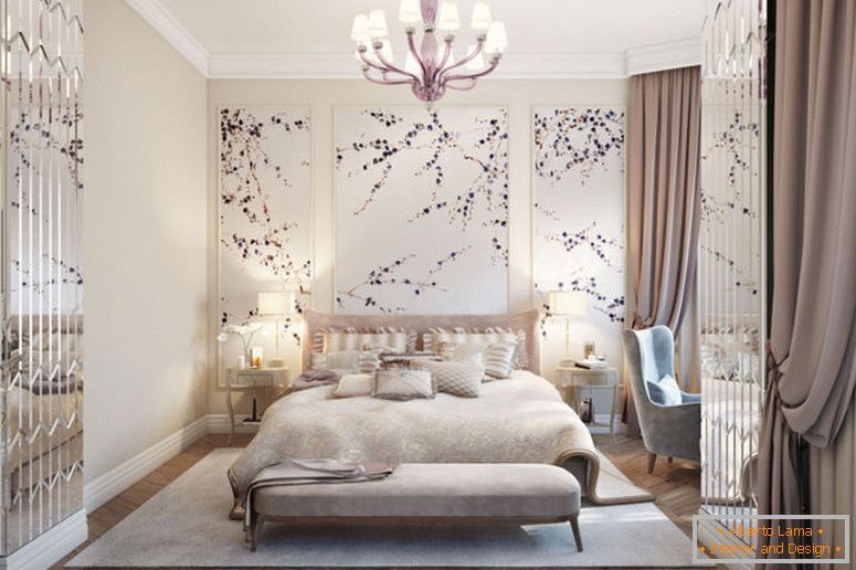 design-bílá-růžová ložnice-pokoje