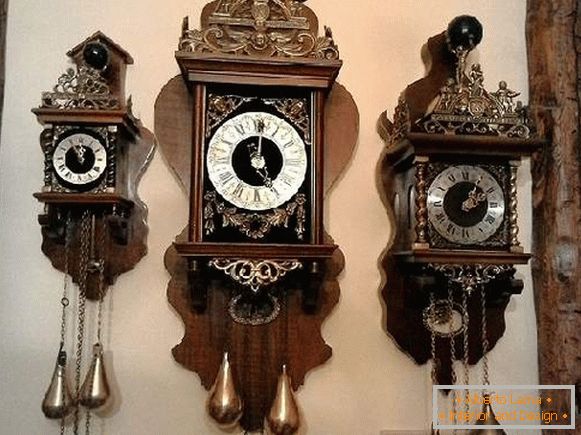starožitné nástěnné hodiny, foto 39