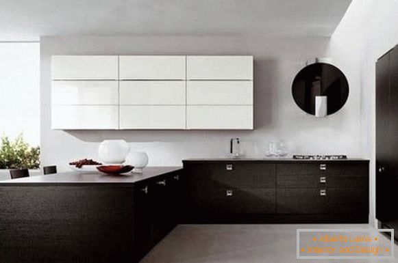 Černá a bílá kuchyně, foto 14