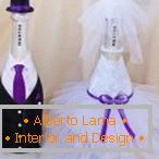 Láhve ve tvaru nevěsty a ženicha