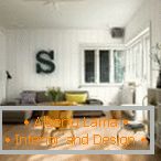 Tvořivý design obývacího pokoje