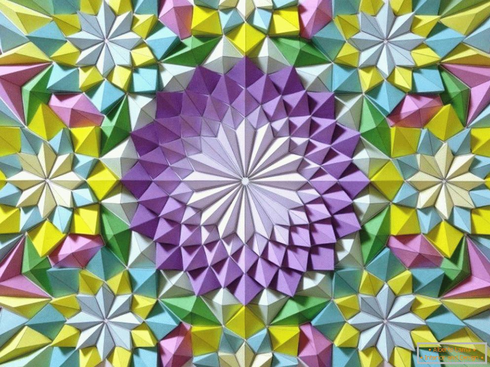 Panel barevného papíru