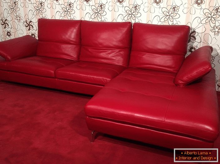 Rohový design ve špičkovém stylu - dobré řešení pro malý sál nebo obývací pokoj.