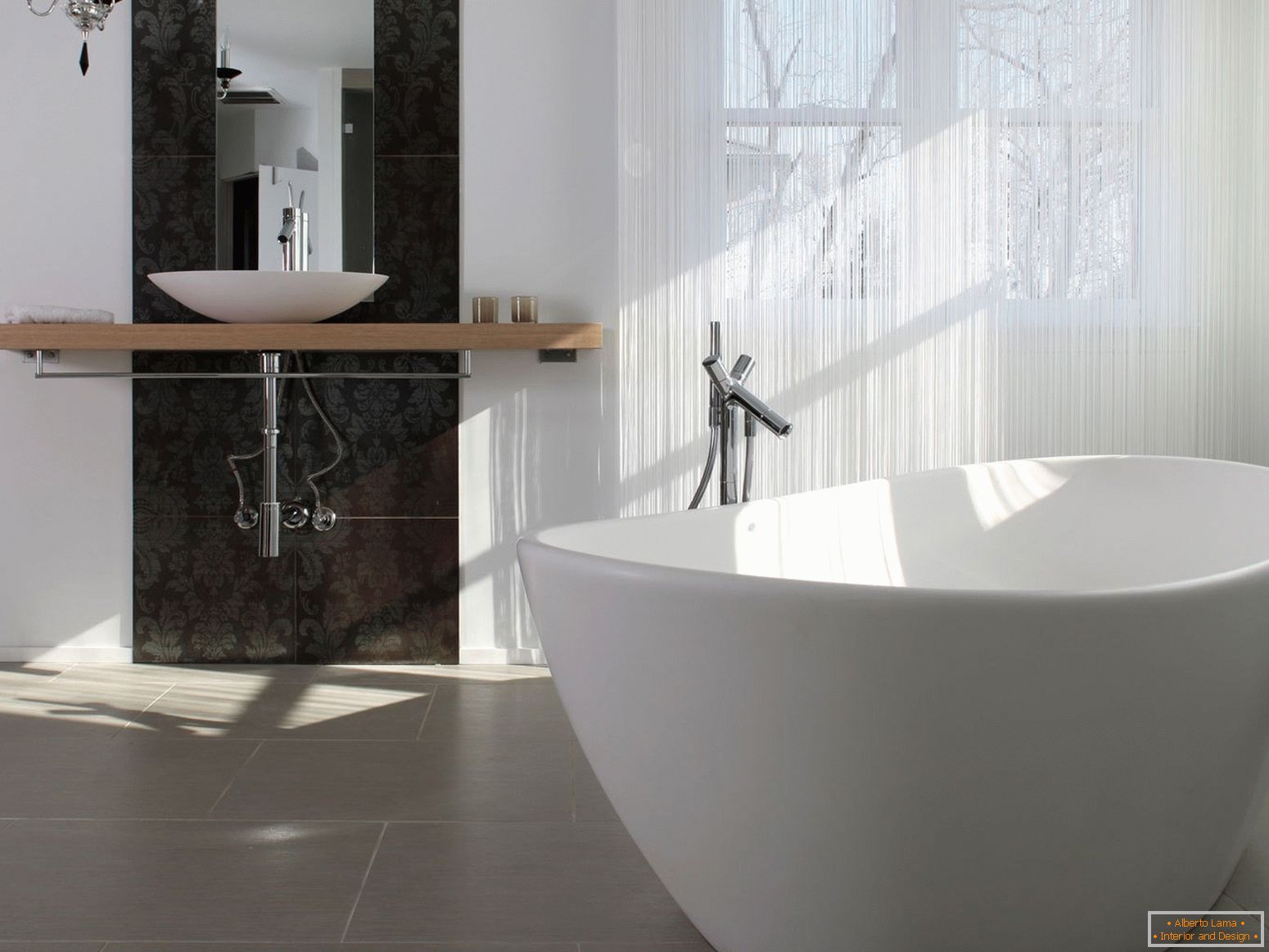 Luxusní a jednoduché v designu koupelny