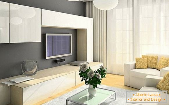 design dvoupokojového bytu o rozloze 50 m2. m, foto 16