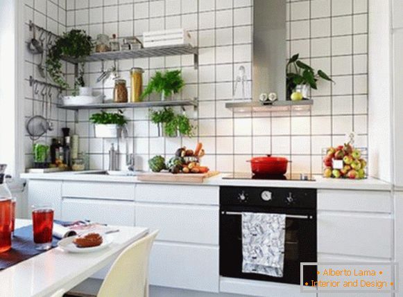 Návrh interiéru malé kuchyně - вариант 1
