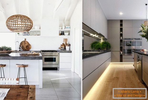 kuchyňský interiér v moderním stylu fotografie