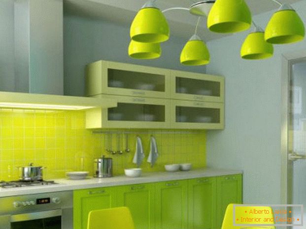 moderní kuchyňský design v bytě фото