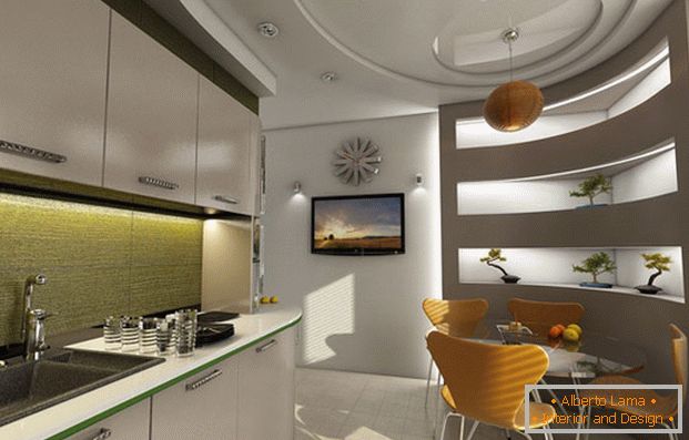 moderní kuchyňský interiér фото